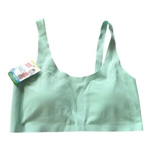 Hanes Light Green Seamless Bra-Girls XL